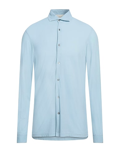 FILIPPO DE LAURENTIIS Solid colour shirt 100% Cotton
