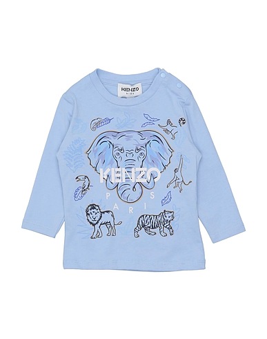 KENZO KIDS T-shirt Sky blue 100% Cotton
