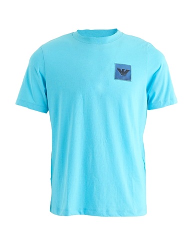 EMPORIO ARMANI T-shirt Azure 65% Polyester, 35% Cotton