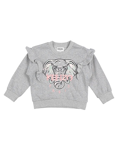 KENZO KIDS Felpa Grigio chiaro 50% Cotone, 39% Poliestere, 11% Fibra di metallo, Elastan