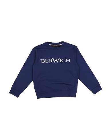 BERWICH Sweatshirt Slate blue 93% Cotton, 7% Elastane