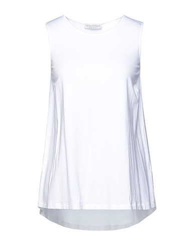 LE TRICOT PERUGIA Tank top White 96% Viscose, 4% Elastane