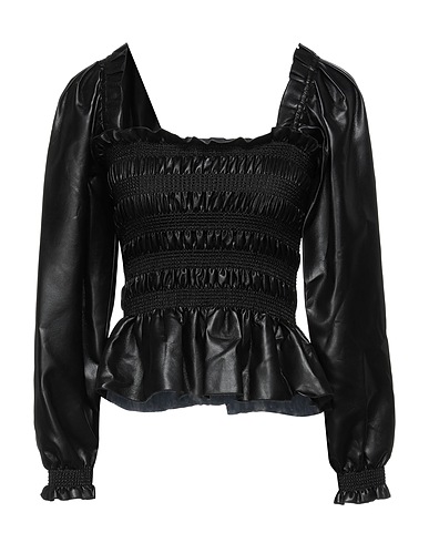 PHILOSOPHY di LORENZO SERAFINI Top Black 63% Viscose, 33% Polyester, 4% Other Fibres