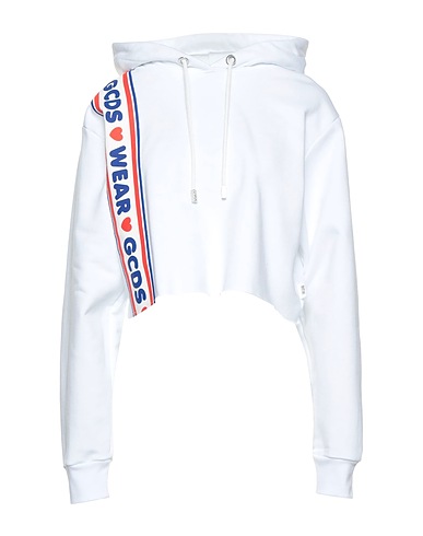 GCDS Felpa Bianco 100% Cotone