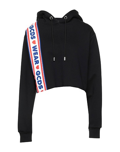 GCDS Hooded sweatshirt Black 100% Cotton