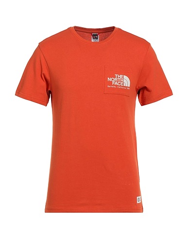 THE NORTH FACE T-shirt M SCRAP BKL CALI TEE
 Orange 100% Cotton