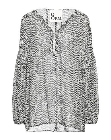 8PM Top Bianco 100% Viscosa, Poliammide, Elastan