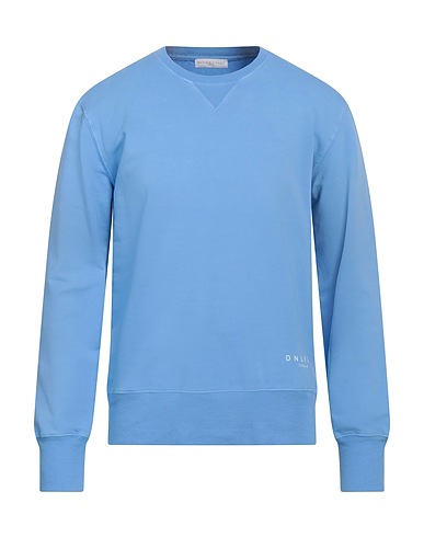 DANIELE FIESOLI Sweatshirt Light blue 95% Cotton, 5% Elastane