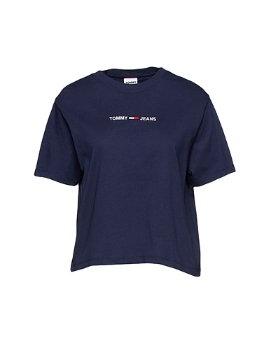 TOMMY JEANS T-shirt TJW LINEAR LOGO T-SHIRT
 Blu notte 100% Cotone