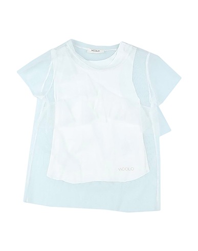 VICOLO Top Bianco 100% Poliestere