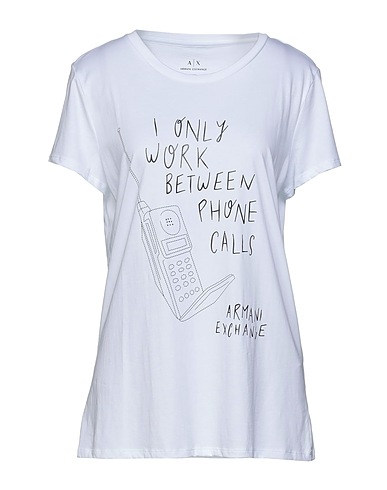 ARMANI EXCHANGE T-shirt White 100% Cotton