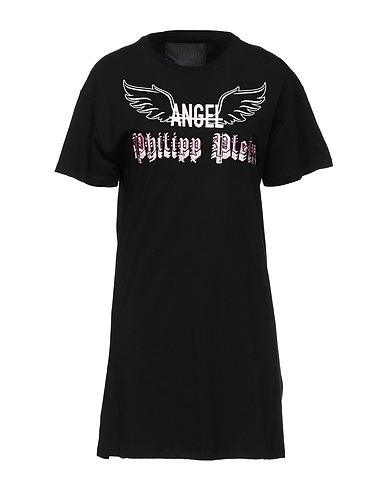PHILIPP PLEIN Short dress Black 100% Cotton, Polyester