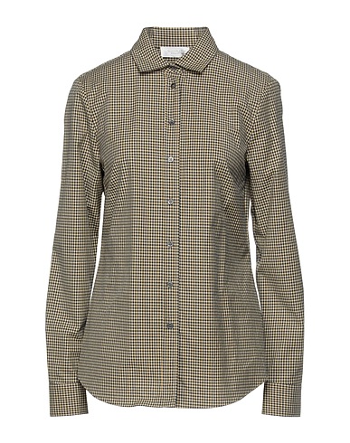 GLANSHIRT Checked shirt Pastel yellow 98% Cotton, 2% Elastane
