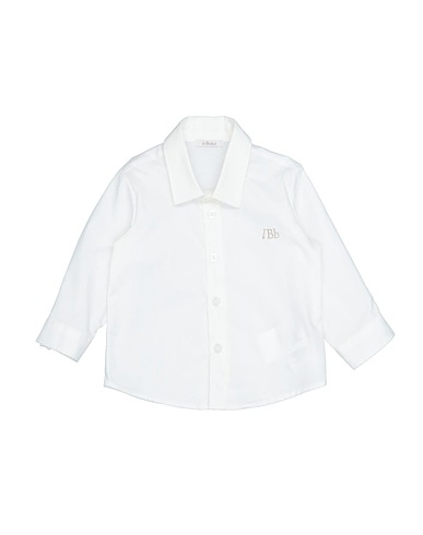 LE BEBÉ Solid colour shirt White 97% Cotton, 3% Elastane