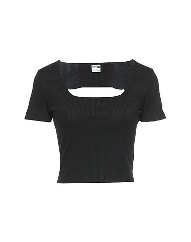 PUMA Crop top Classics Ribbed Fitt Tee
 Black 58% Cotton, 39% Polyester, 3% Elastane