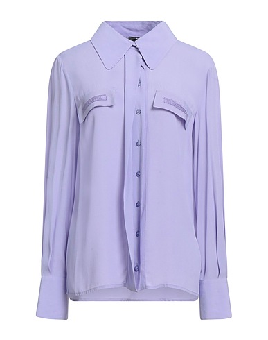 ELISABETTA FRANCHI Solid colour shirts & blouses Lilac 100% Viscose, Polyester