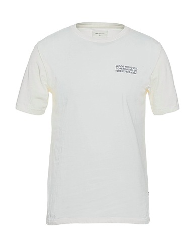 WOOD WOOD T-shirt Avorio 100% Cotone