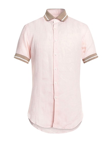 PAL ZILERI Linen shirt Pink 100% Linen