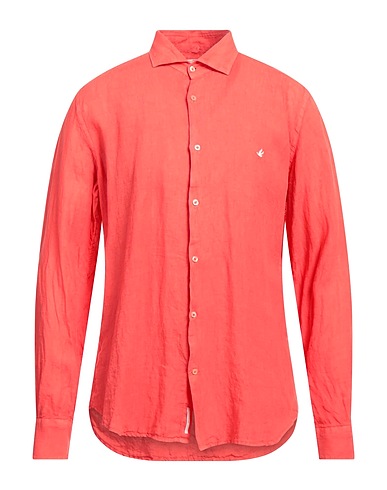 BROOKSFIELD Camicia in lino Corallo 100% Lino