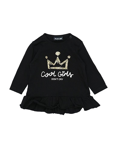 PLEASE T-shirt Black 100% Cotton