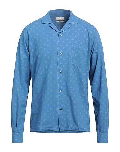 BROOKSFIELD Shirts Blue 100% Cotton