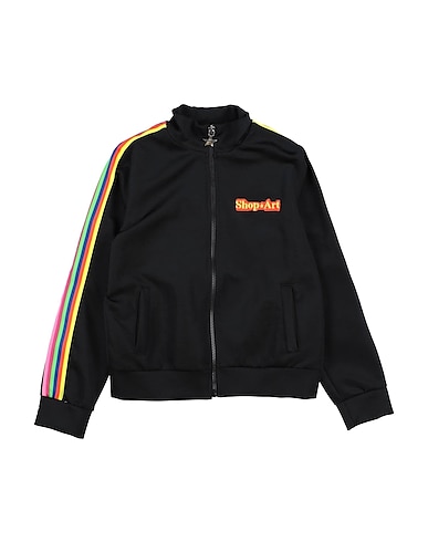 SHOPART Sweatshirt Black 93% Polyester, 7% Elastane