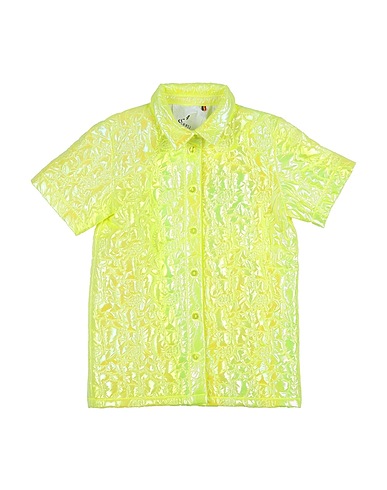 CAROLINE BOSMANS Hemden und Blusen einfarbig Pastellgelb 100% Nylon, Viskose