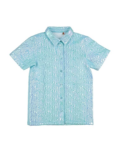 CAROLINE BOSMANS Hemden und Blusen einfarbig Himmelblau 100% Nylon, Viskose
