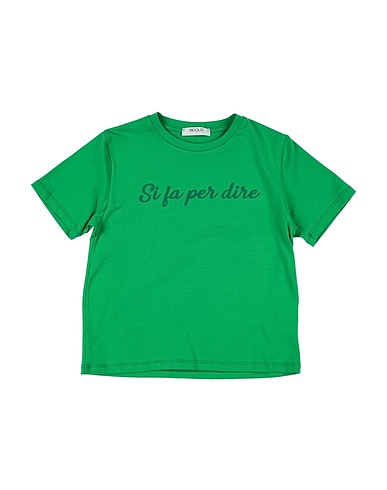 VICOLO T-shirt Verde 90% Cotone, 10% Elastan