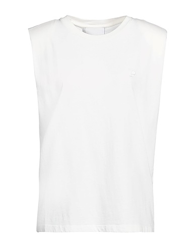 PHILOSOPHY di LORENZO SERAFINI Tank top Ivory 100% Cotton
