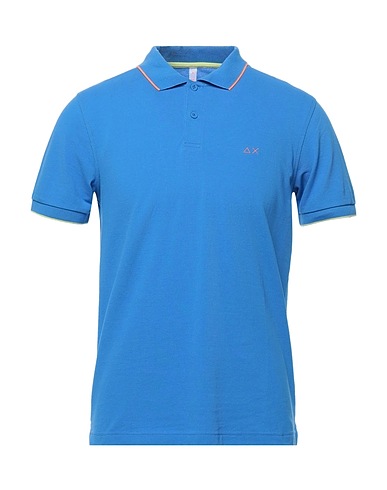 SUN 68 Polo Azzurro 95% Cotone, 5% Elastan