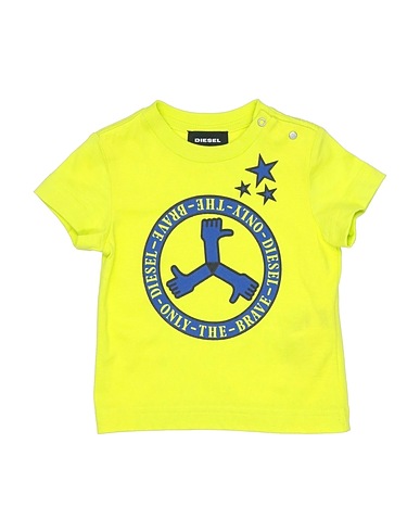 DIESEL T-shirt Verde lime 100% Cotone
