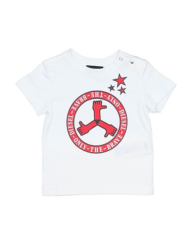 DIESEL T-shirt Bianco 100% Cotone