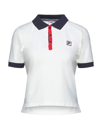 FILA Polo shirt White 93% Cotton, 7% Elastane
