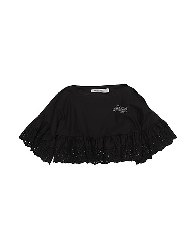 PHILOSOPHY di LORENZO SERAFINI Top Black 100% Cotton