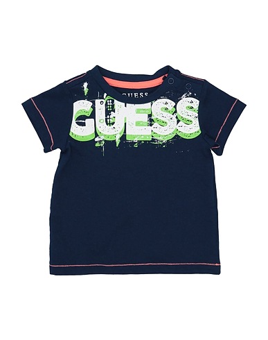 GUESS T-shirt Midnight blue 100% Cotton