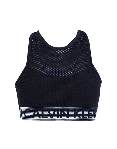 CALVIN KLEIN PERFORMANCE Athletic tops MEDIUM SUPPORT BRA
 Black 80% Polyester, 20% Elastane
