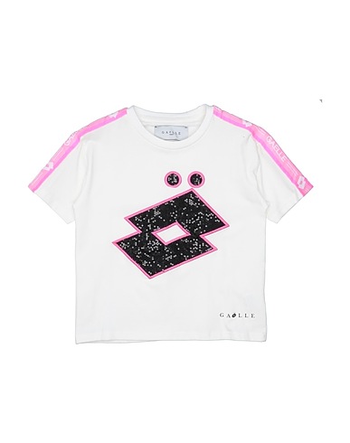 GAëLLE Paris T-shirt White 95% Cotton, 5% Elastane