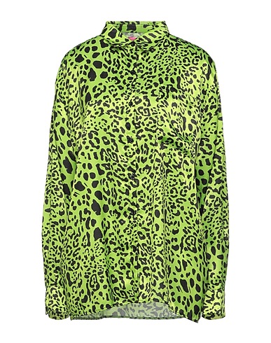 NGHTBRD Camicie  e bluse fantasia Verde lime 100% Poliestere