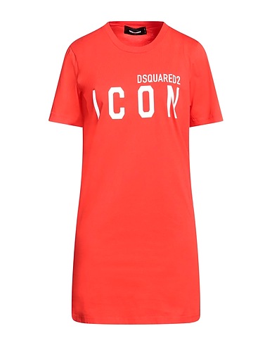 DSQUARED2 Vestito corto Arancione 100% Cotone