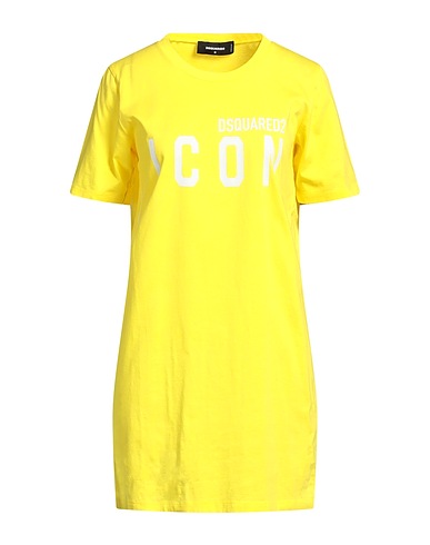 DSQUARED2 Short dress Yellow 100% Cotton