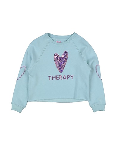 LOVE THERAPY Sweatshirt Sky blue 100% Cotton