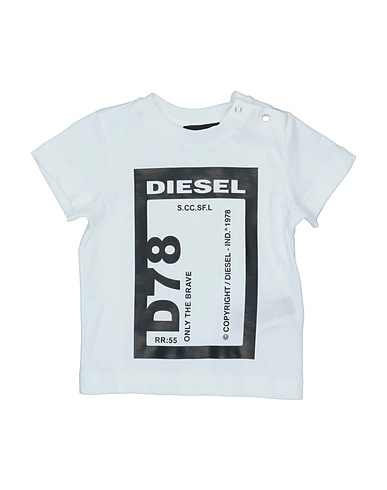 DIESEL T-shirt Bianco 100% Cotone