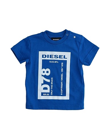 DIESEL T-shirt Blu 100% Cotone