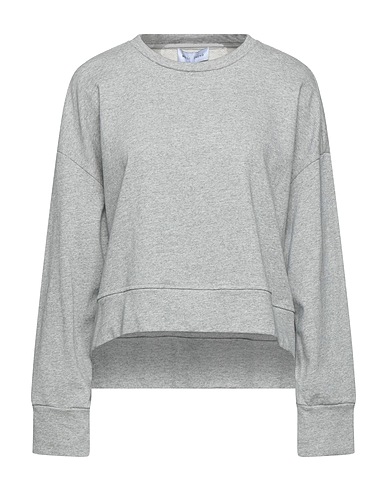 WEILI ZHENG Sweatshirt Light grey 100% Cotton