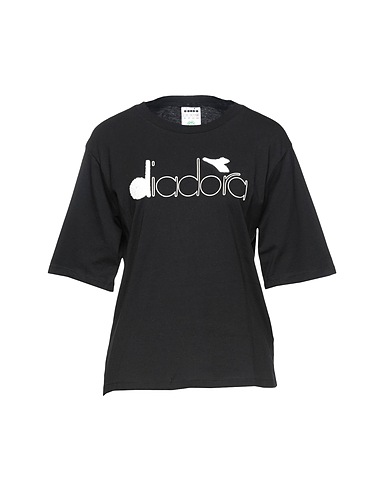 DIADORA Basic T-Shirt L. T-SHIRT SS URBANITY
 Schwarz 100% Organische Baumwolle