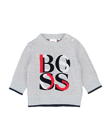BOSS Sweater Light grey 100% Cotton