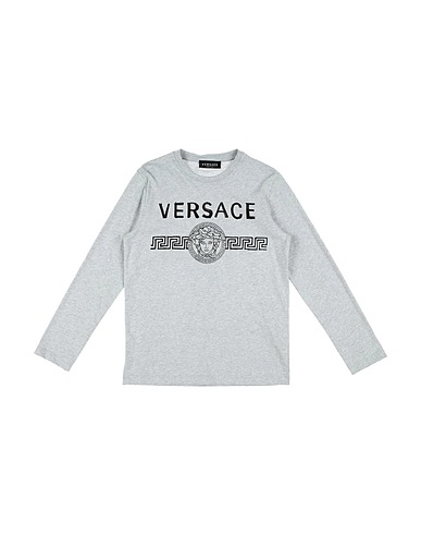 VERSACE YOUNG T-shirt Light grey 100% Cotton