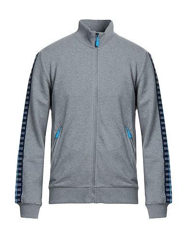 BIKKEMBERGS Sweatshirt Grau 80% Baumwolle, 20% Polyester, Elastan