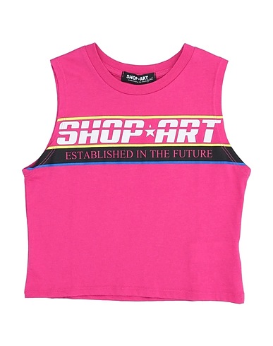 SHOPART Tank top Fuchsia 100% Cotton